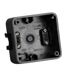 C-Line Surface Mounted Back Box - Grey